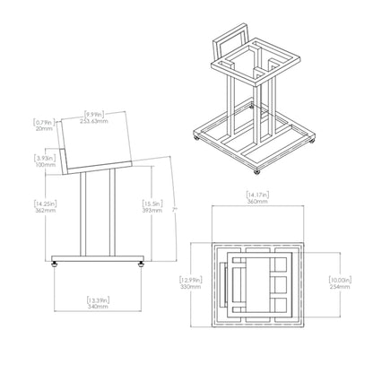 JBL: JS-80 Speaker Stands for L82 - Pair