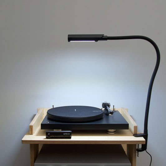 Reliable Corp.: UberLight Flex Turntable Task Lamp - Black / Clamp Model